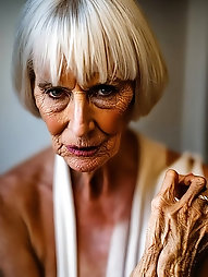 Free Granny Sex Photo: 70 Year Old Tanned Skin Dress White Confused Granny