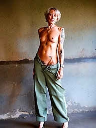 Mature German Granny Gets Naughty in Trousers