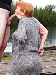 Finnish granny shows off her body in sexy lingerie